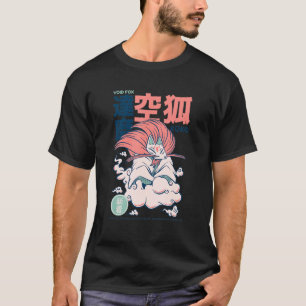 Camiseta Kuko É Um Bom Yokai Japonês Como Raposa Na