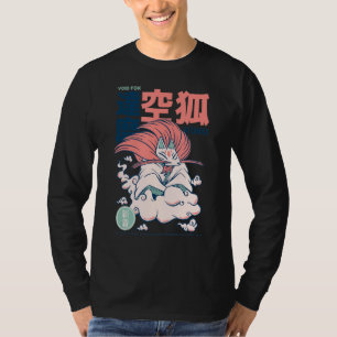 Camiseta Kuko É Um Bom Yokai Japonês Como Raposa Na