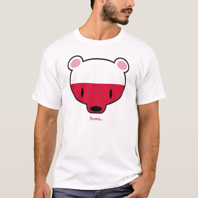 Camiseta Kuma-chan polonês (Frente)
