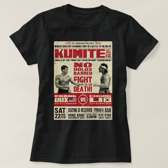 Camiseta Kumite Fight Poster Classic T Shirt (Frente do Design)