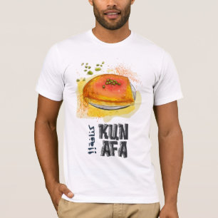 Camiseta Kunafa Knafeh Arabic Sweets ك ن ف ة ن ا ب ل س ي ا