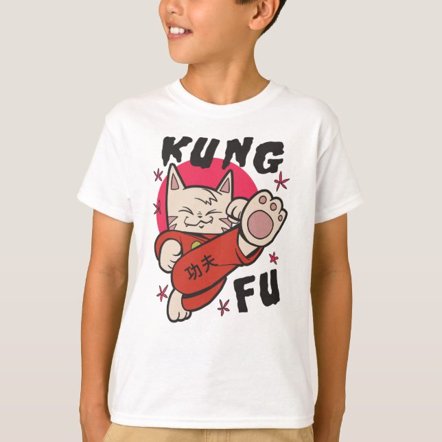 Camiseta Kung Fu Cat (Frente)