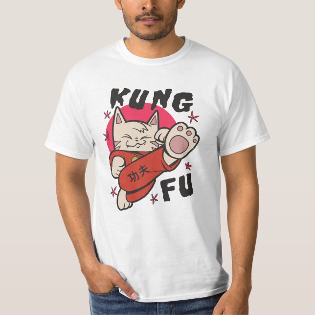 Camiseta Kung Fu Cat (Frente)