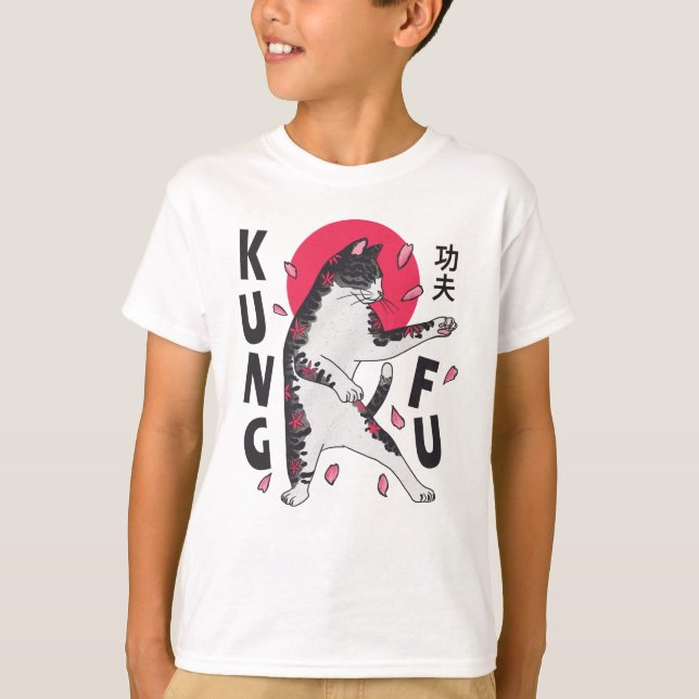 Camiseta Kung Fu Cat (Frente)