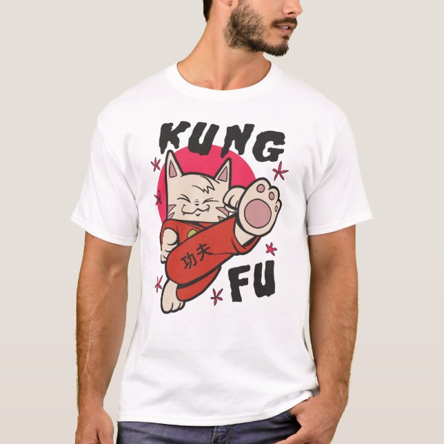 Camiseta Kung Fu Cat (Frente)