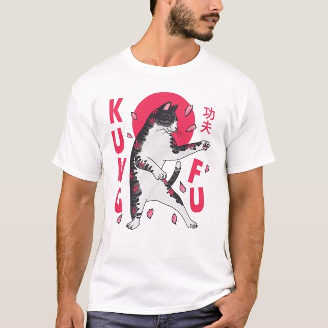Camiseta Kung Fu Cat (Frente)