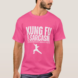 Camiseta Kung Fu E Sarcasm Funny Kung Fu