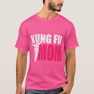 Camiseta Kung Fu Mãe Dotada Ideia Legal Kung Fu Lutar Mulhe