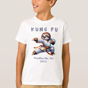 Camiseta Kung Fu Marcial Artes Personalizadas Nome Data