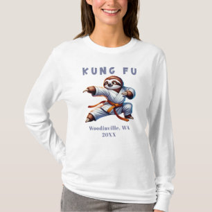 Camiseta Kung Fu Marcial Artes Personalizadas Nome Data