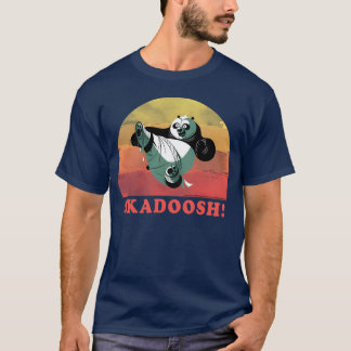 Camiseta Kung Fu Panda ash Circle Retrato Vintage