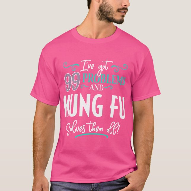 Camiseta Kung Fu Shirt Gift - Kung Fu Resolve Todos (Frente)