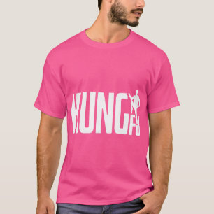 Camiseta Kung Fu Simple Legal Trabalho de arte Kung Fighter