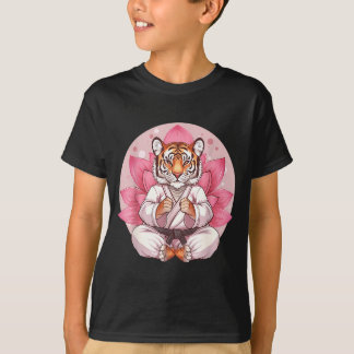 Camiseta Kung Fu Tigre Flor de Lótus Kickboxing Taekwondo