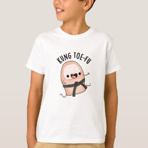 Camiseta Kung Toe-fu Brincadeira com o Dedo Grande do Pé