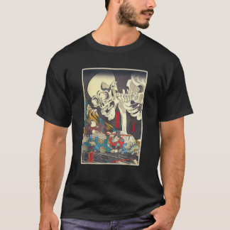 Camiseta Kuniyoshi Skeleton Spectre Japanese Woodblock Art 
