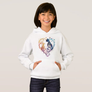 Camiseta Kuraudea, um gato amante e florescente, em forma d