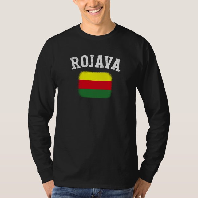 Camiseta Kurdish Kurds Rojava Flag Freedom Kurdistan (Frente)