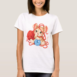 Camiseta Kuschelige Maus mit Garnknäuel