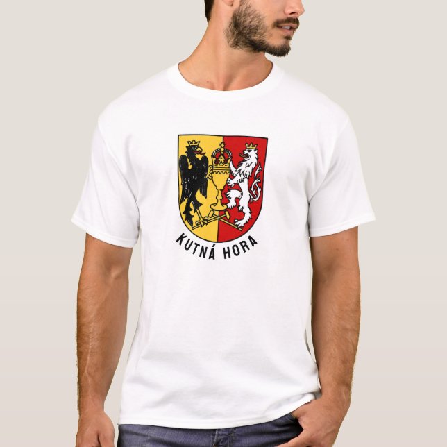 Camiseta Kutná Hora casaco de armas, República Checa (Frente)