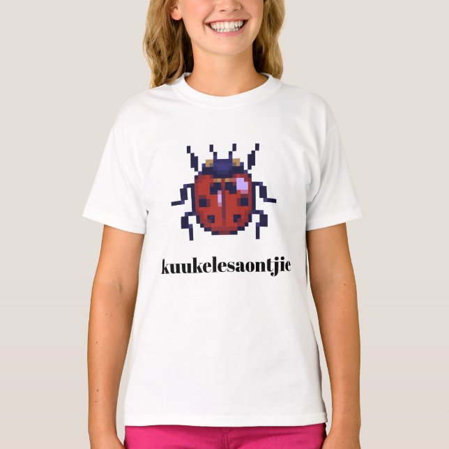 Camiseta kuukelesaontjie pixel art (Frente)