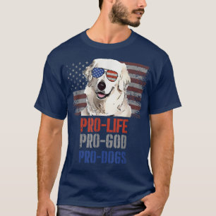 Camiseta Kuvaszok Pro Life Pro Deus Cães Pro
