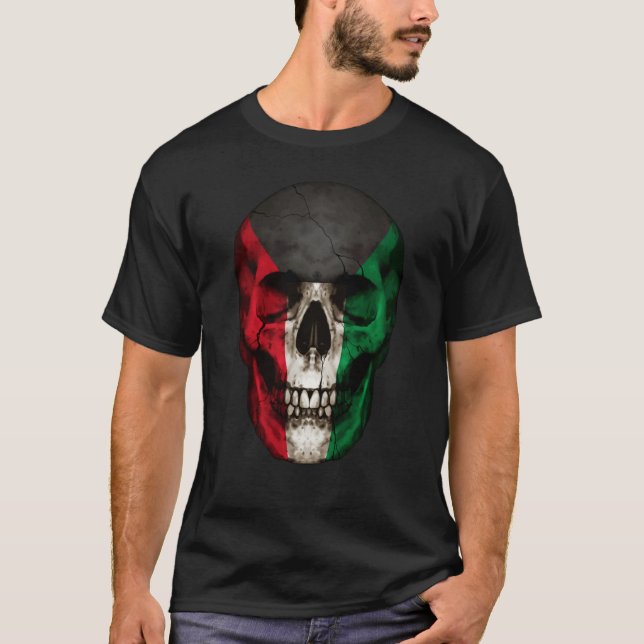 Camiseta Kuwait Flag Skull Kuwaiti Roots Proud Patriotic (Frente)