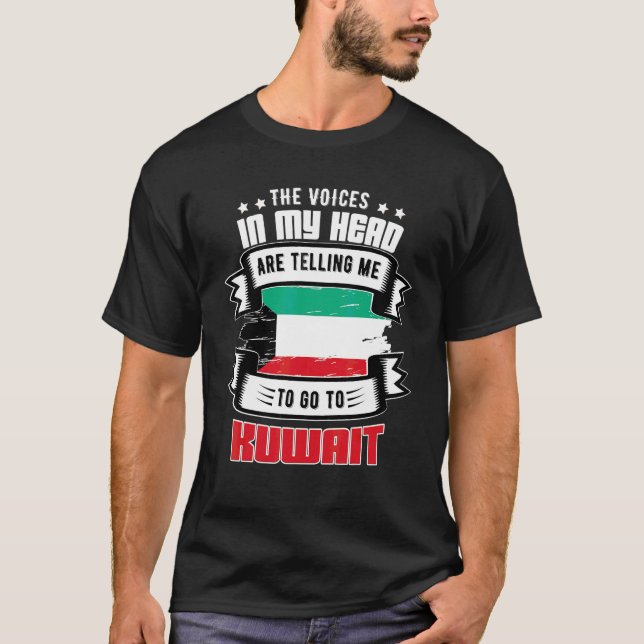 Camiseta Kuwait Na Minha Cabeça (Frente)