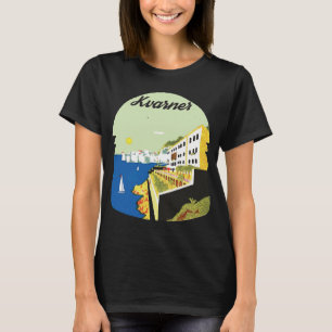 Camiseta Kvarner Croácia Vista da Baía Viagens Verdes