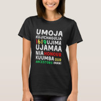 Kwanzaa Sete Princípios Afro-Americanos Kwanza Sym