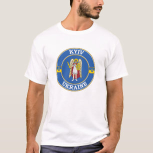 Camiseta Kyiv Ucrânia - Círculo Redondo Emblem