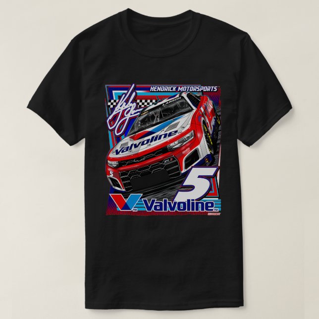 Camiseta Kyle Larson Valvoline (Frente do Design)