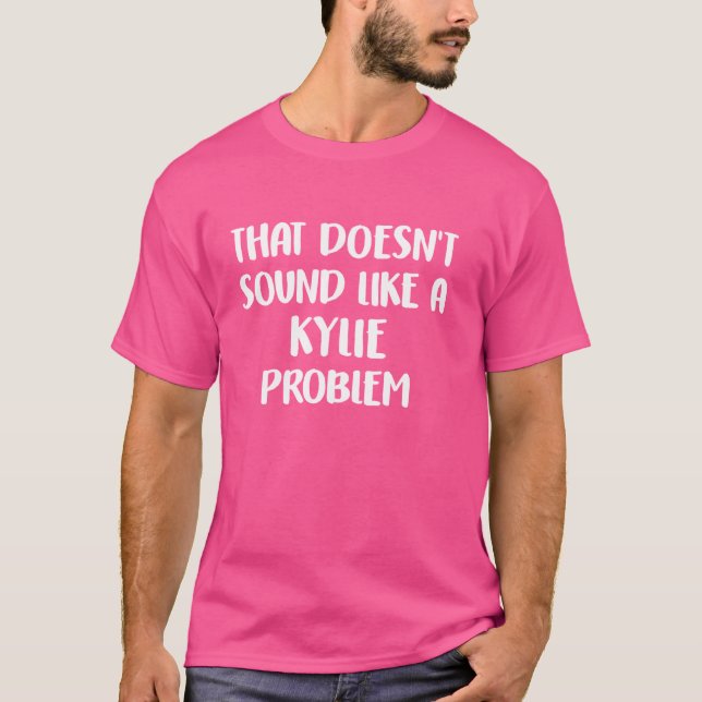 Camiseta KYLIE Personalizada Flower Girls KYLIE Nome KYLIE (Frente)
