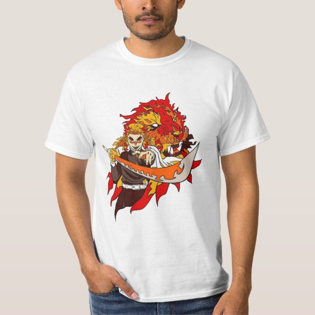 Camiseta kyojuro rengoku (Frente)