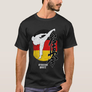 Camiseta Kyokushin Alemanha Karate bandeira alemã Kyokushin