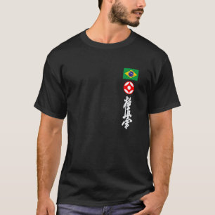 Camiseta Kyokushin Brasil Caratê bandeira brasileira Kyokus