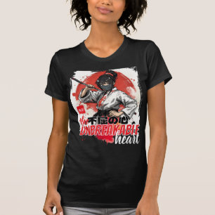 Camiseta Kyokushin Coração Inquebrantável Guerreiro Anim Ar
