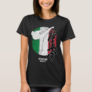 Camiseta Kyokushin Itália Karate bandeira italiana Kyokushi