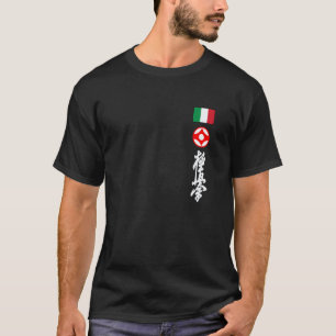 Camiseta Kyokushin Itália Karate bandeira italiana Kyokushi