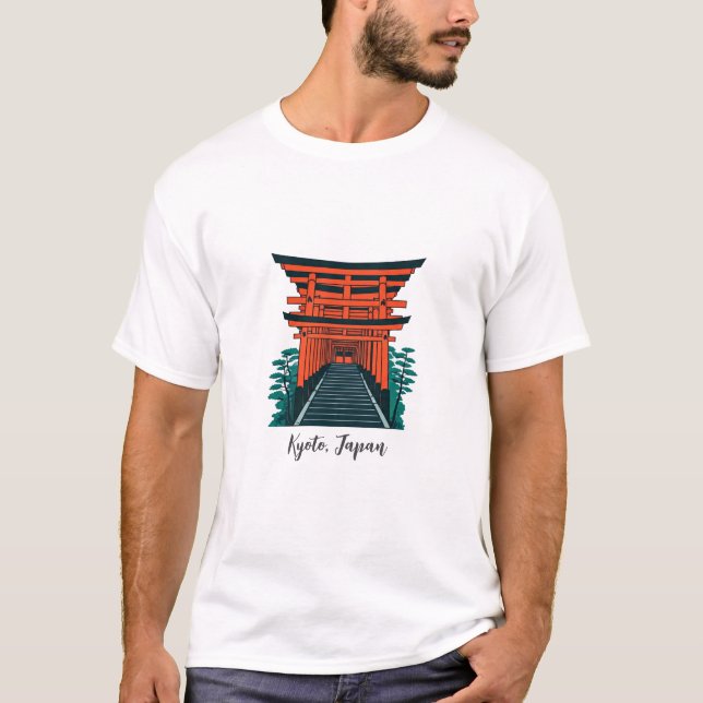 Camiseta Kyoto Japan Fushimi Inari Taisha (Frente)
