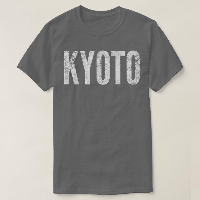 Camiseta Kyoto Japão - Gráfico de Distância (Frente do Design)