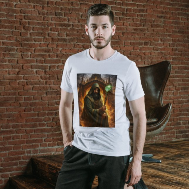 Camiseta Kyrzon – Cajado & Dreadspire Dark Fantasy Feiticei (Criador carregado)
