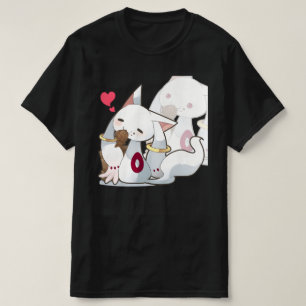 Camiseta Kyubey comendo peixe