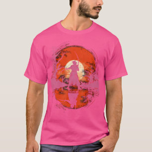 Camiseta Kyudo Archery Sunset Japonês Archer Silhouette