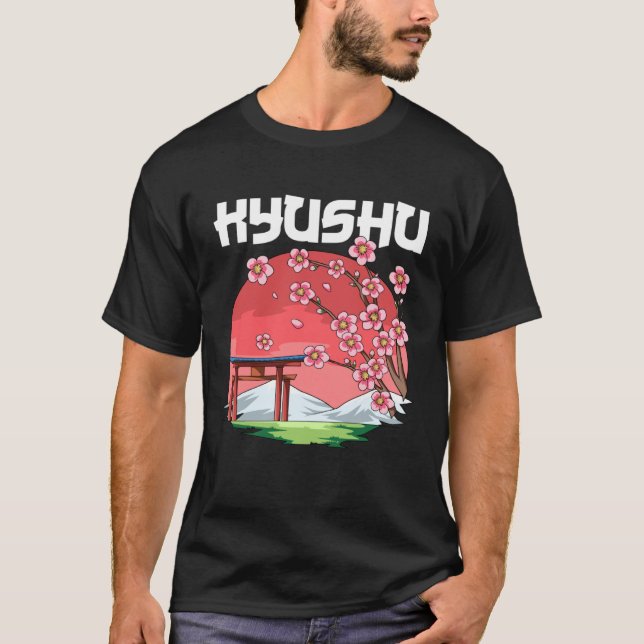 Camiseta Kyushu  Kyokujitsuki Sakura Japan (Frente)