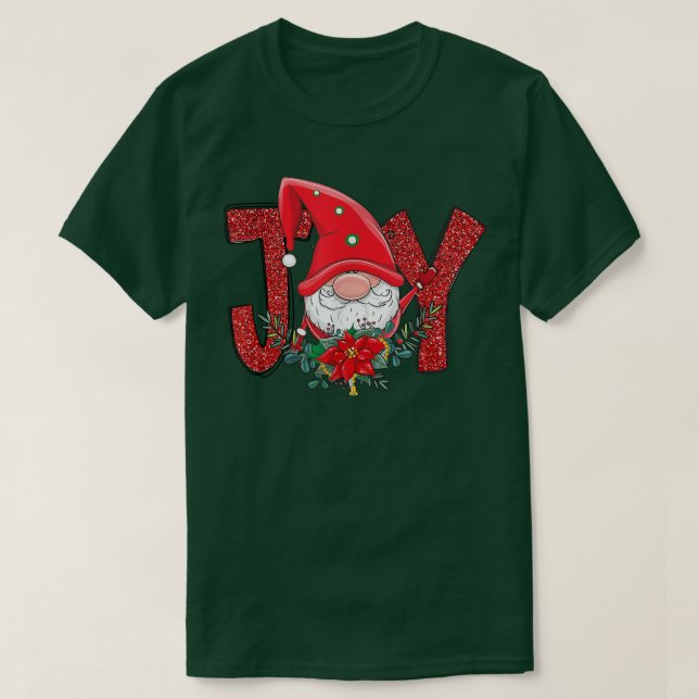 Camiseta KYw5 Joys Gnomo Natal Feliz Xmas Vibes Kids De (Frente do Design)