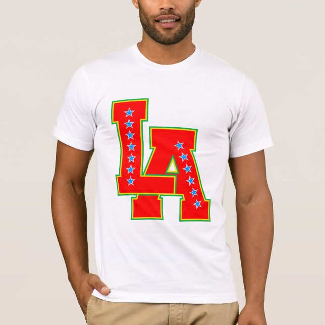 Camiseta L.A., La La Land e Cidade dos Anjos (Frente)