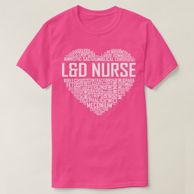 Camiseta L D Enfermeiro Coração (Frente do Design)