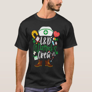 Camiseta L&d St Patricks Enfermeira Rua de Patrick Day Laba