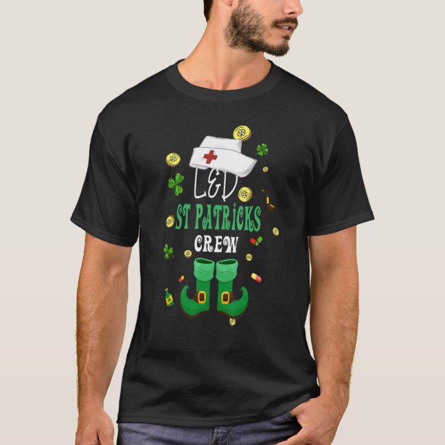 Camiseta L&d St Patricks Rua De Enfermeira Patrick Day Laba (Frente)